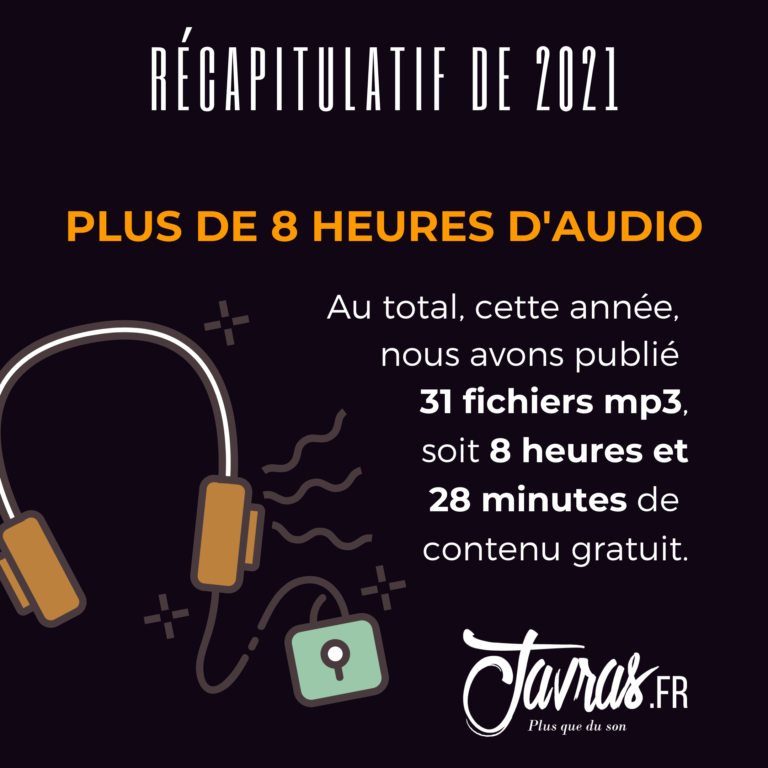 Plus de 8 heures d'audio